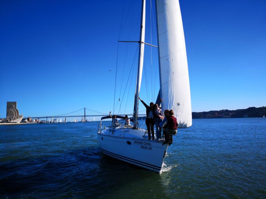 1 Hour Private - Lisbon: Sailing Tour With Wine and History - Gliding Off From Doca de Santo Amaro Under the 25 de Abril Bridge
