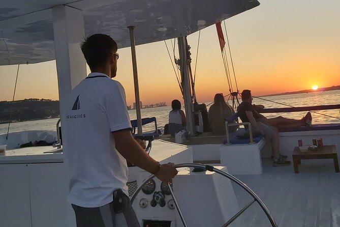 2H Private Sailing Catamaran "Vertigo" Tour in Lisbon up to 18pax - Christ statue from the river: dramatic shape, big perspective