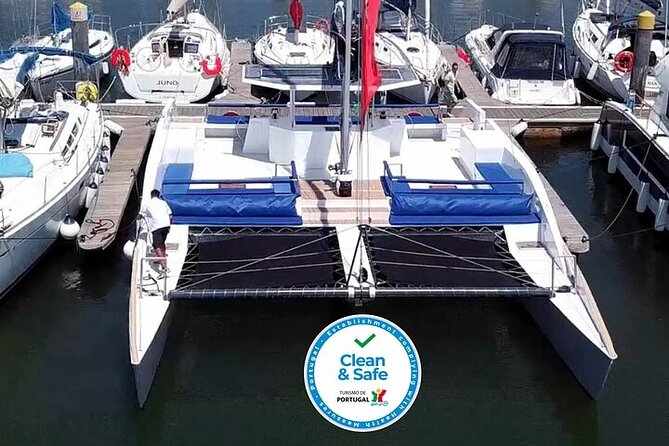 2H Private Sailing Catamaran "Vertigo" Tour in Lisbon up to 18pax - What you actually get on the Vertigo: crew, drinks, snacks, and space