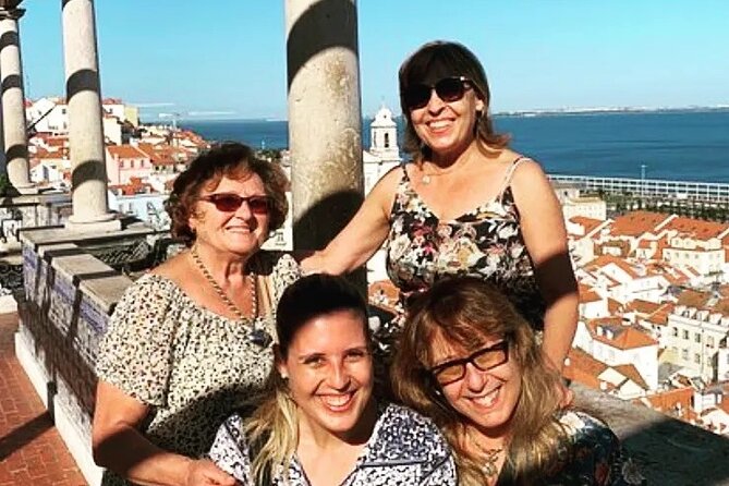 2H Tuk Tuk Tour Central Lisbon - Alfama from Miradouro Sao Pedro de Alcantara: a quick history lesson you can picture