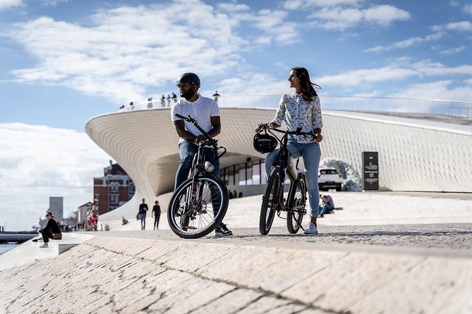 Belém E-Bike Guided Tour Explore Lisbon by the river - MAAT: modern architecture with a big riverside view