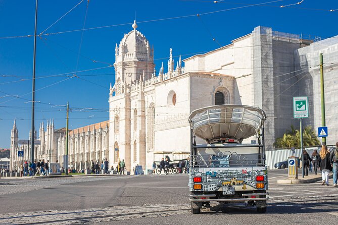 Belém Private Tuktuk Tour - Padrão dos Descobrimentos and the world map view