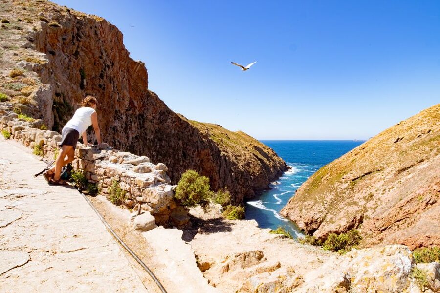 Berlengas The Atlantic Frontier: Day Tour from Lisbon - St. John the Baptist Fort: siege history and steep, rocky steps