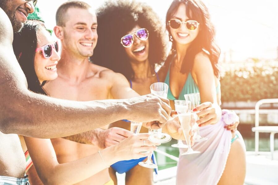 Boat Party to the Beach with Swimming Stops, DJ and Open Bar - Boarding and the First Moments: Breezes, Views, and the DJ Setup