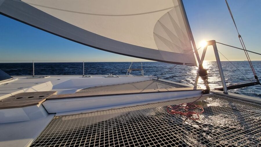 Cascais:Luxury Private Sailing Catamaran Cruise with a Drink - Heading toward Lisbon or going further west, based on weather
