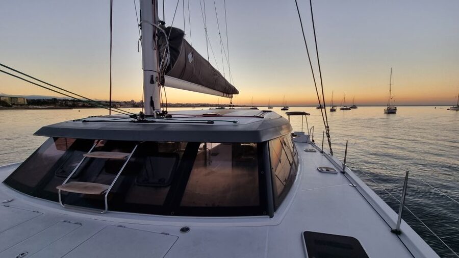Cascais:Luxury Private Sailing Catamaran Cruise with a Drink - Roca Cape from the boat: Western Europe without the long hike