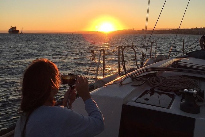 Cascais Private Luxury Sunset 2h Cruise with a drink - Cascais at Golden Hour, from a Private Sailboat