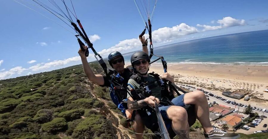 From Lisbon: Paragliding Tandem Flight - What 30 Minutes Really Means in the Air and on the Ground