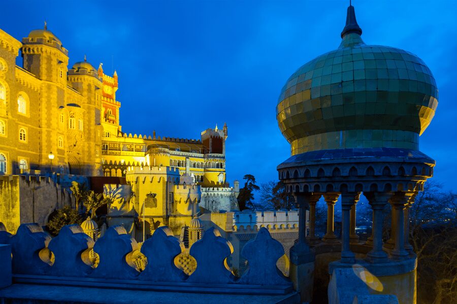 From Lisbon: Pena Palace, Regaleira, Sintra & Cascais Tour - A 9-hour van day from Lisbon, with a 7:45 AM start