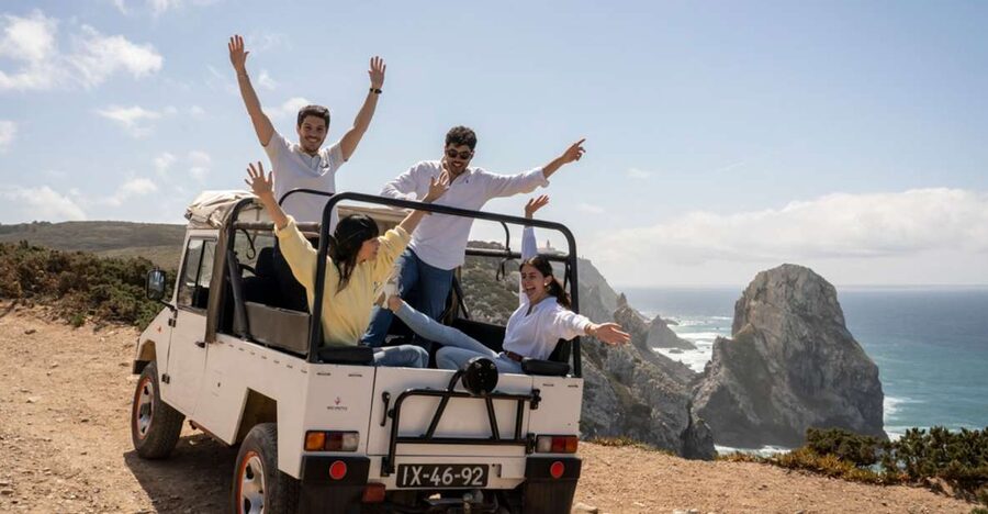 From Lisbon: Sintra with Pena Palace and Cabo da Roca by 4WD - Pena Palace gardens and exteriors: the Romantic look, plus the story