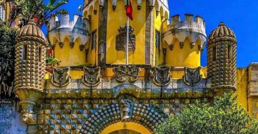 From Lisbon: Visit Queluz, Sintra, Cabo da Roca and Cascais - Pena Palace, Pena Gardens, and the fairytale look you came for