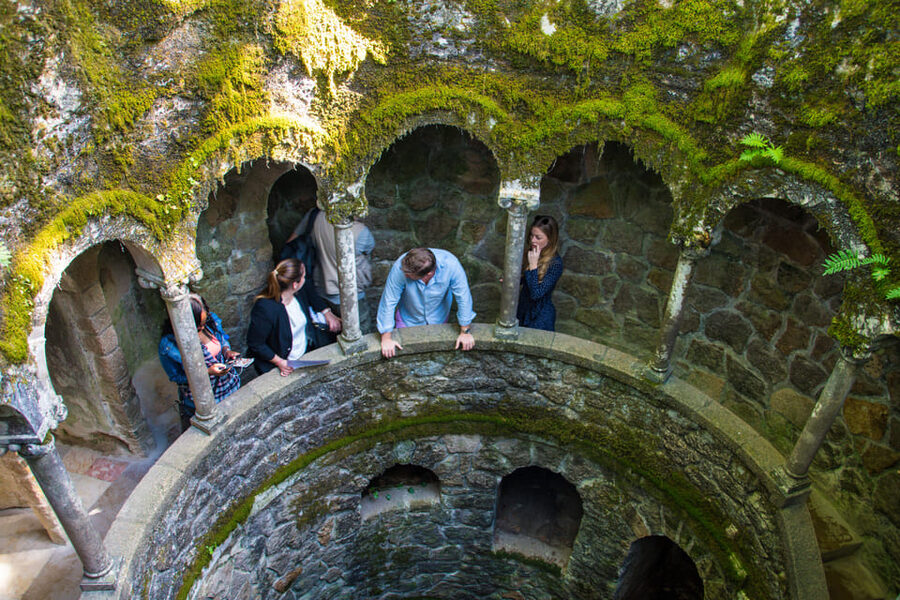 From/To Lisbon: Sintra Hop-on Hop-off Tickets + Audio Guide - Pena Palace, where color and royalty meet the climb