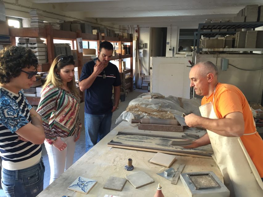 Full Day Private Wine Tour in Arrabida - The artisan tile factory: watching 15th-century methods stay alive