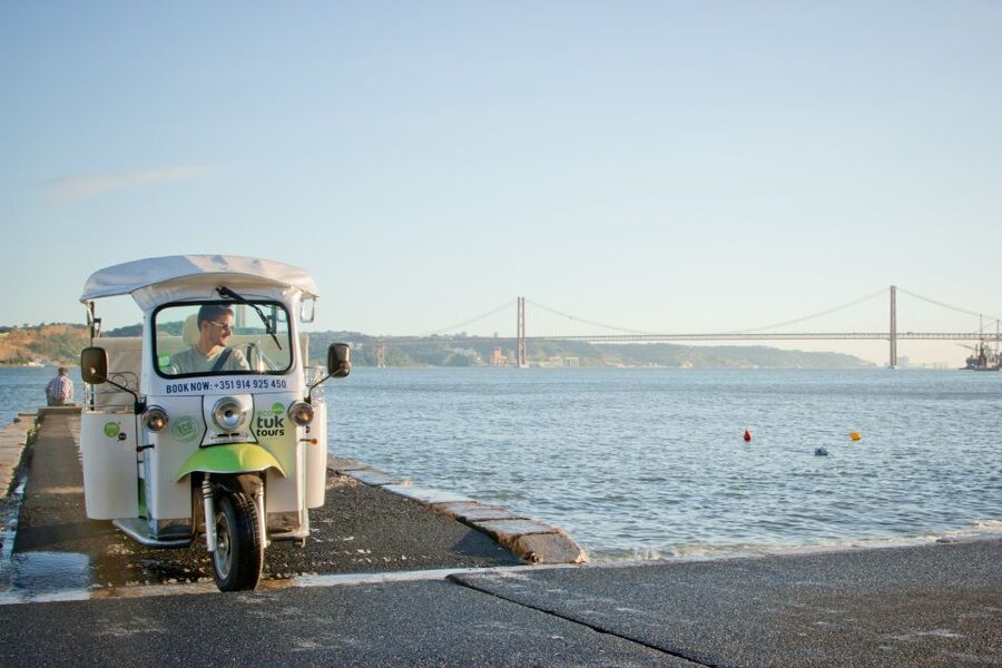 Lisbon: 2-Hour Belém and the Golden Era Tour by Eco-Tuk - Commerce Square (Praça do Comércio) and the Cais das Colunas photo moment