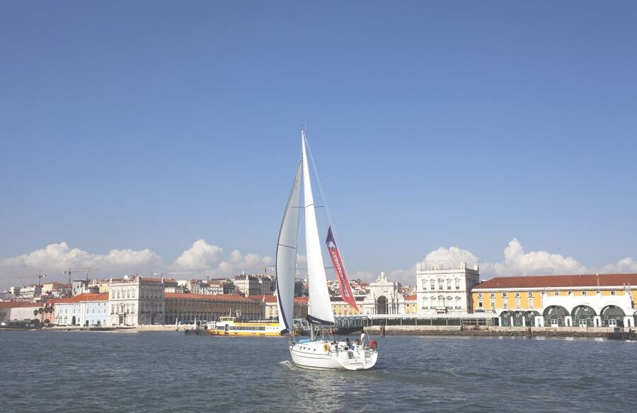 Lisbon 2H Private Tour by SAILBOAT / SAIL or POWER CATAMARAN - Price and value: $284 per group up to 8, what that means in practice