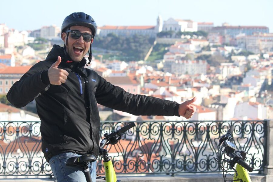 Lisbon: 3-Hour Tour by E-Bike - São Pedro de Alcântara Viewpoint, Built for Fast Orientation