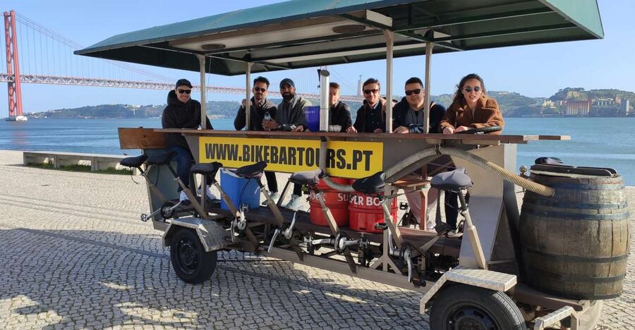 Lisbon: Beer Bike Tour with Sangria and Beer - A beer bike that turns Lisbon sights into a moving photo set