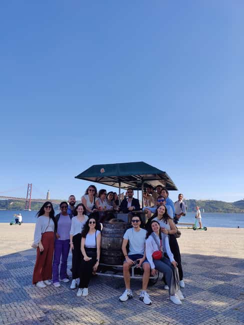 Lisbon: Beer Bike Tour with Sangria and Beer - The 25 de Abril Bridge is the big “wow” moment