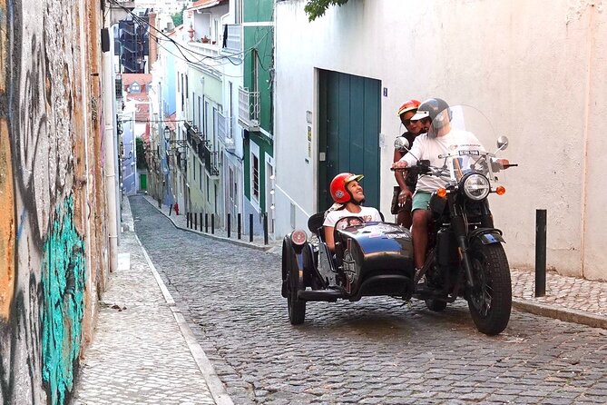 Lisbon: Belem Motorcycle Side-car Tour - 25 April Bridge, Belem pastries, and maritime sights in one loop