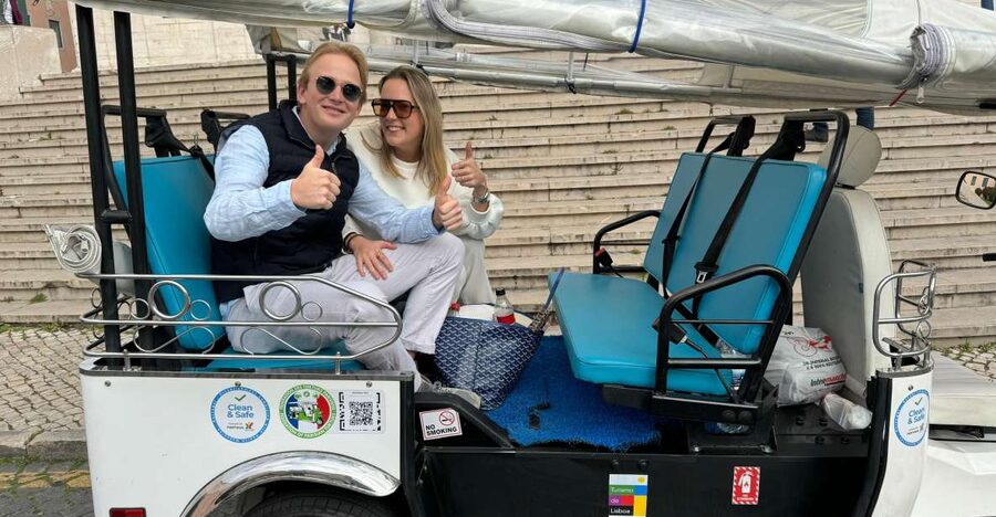 Lisbon: Belem Sightseeing Tour by Eco TukTuk - MAAT museum stop, art and technology in a short window