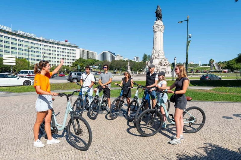 Lisbon Bike Tour: Downhill Downtown Lisbon to Belém - Commerce Square through the waterfront: the views get real