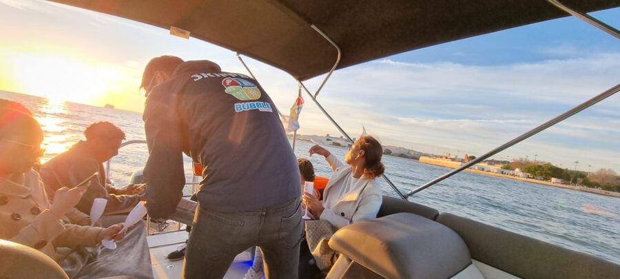Lisbon: Boat Tour with Champagne - National Pantheon of Santa Engracia, Cais do Sodré, and MAAT: architecture nerds get a win
