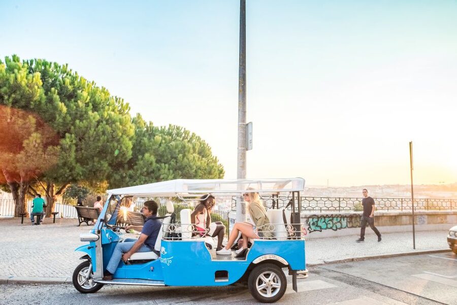 Lisbon by Tuk Tuk Guided Tour: City of Neighborhoods - Castelo de S. Jorge walls: defensive fortifications with a view