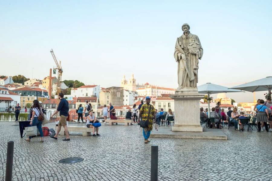 Lisbon by Tuk Tuk Guided Tour: City of Neighborhoods - Feira da Ladra: flea market energy without the full maze