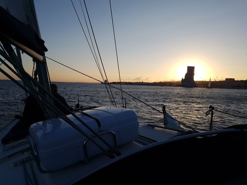 Lisbon: City Skyline Sailboat Cruise with Drink and Snacks - MAAT and the smooth return to Santo Amaro
