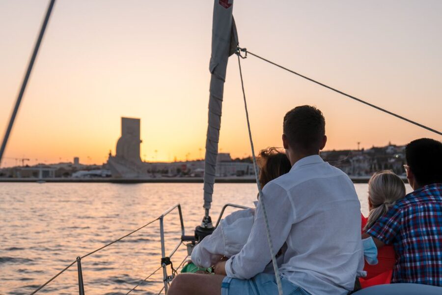 Lisbon: Daytime/Sunset/Night City Sailboat Tour with Drink - MAAT, Ajuda National Palace, and Cordoaria Nacional: Lisbon Past the Usual Stops