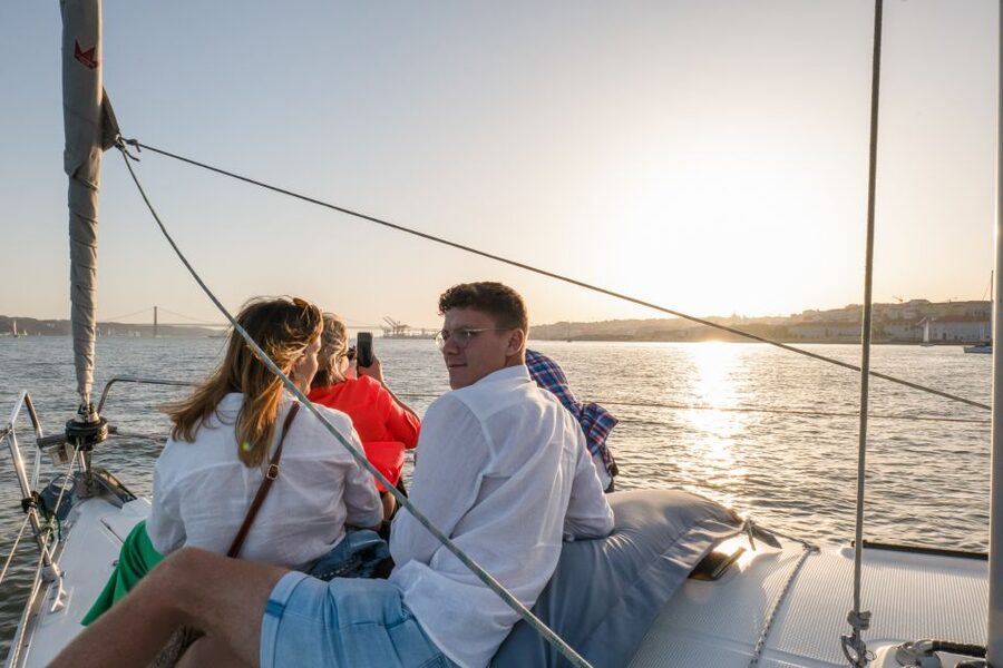 Lisbon: Daytime/Sunset/Night City Sailboat Tour with Drink - From Time Out Market to Chiado: Central Lisbon Viewed from the River