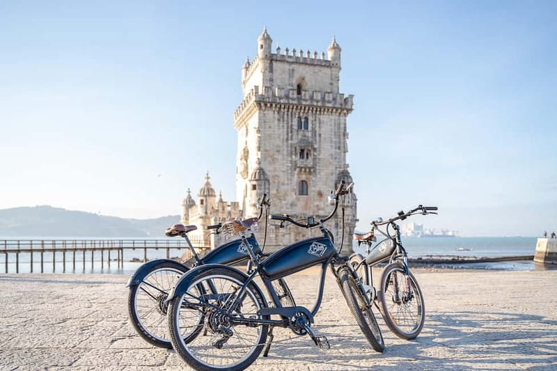 Lisbon: Electric Bike Tour by the River to Belém - Monument to the Discoveries and Jerónimos Monastery, seen with context