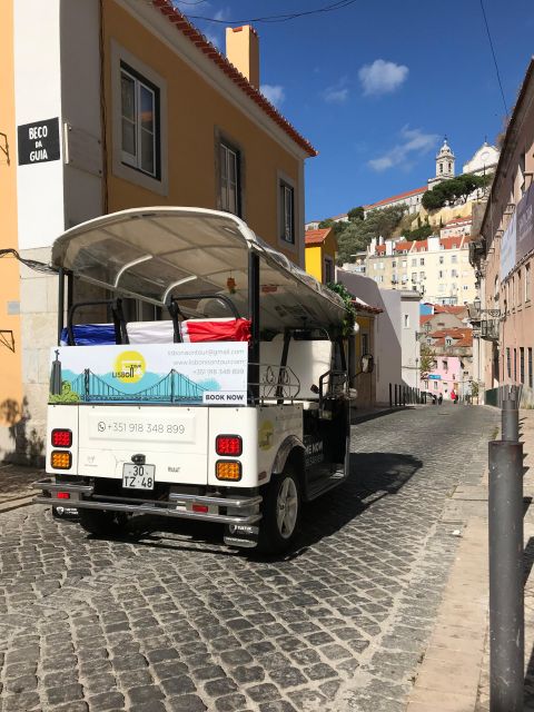 Lisbon: Famous 28 Tram Line Guided Private Tour by Tuk-Tuk - Getting in: pickup right by Hard Rock Café on Av. da Liberdade