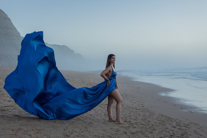 Lisbon Flying Dress & Fashion Photoshoot at iconic places - Where you can shoot: Belem Tower, Santa Luzia, 25 de Abril Bridge