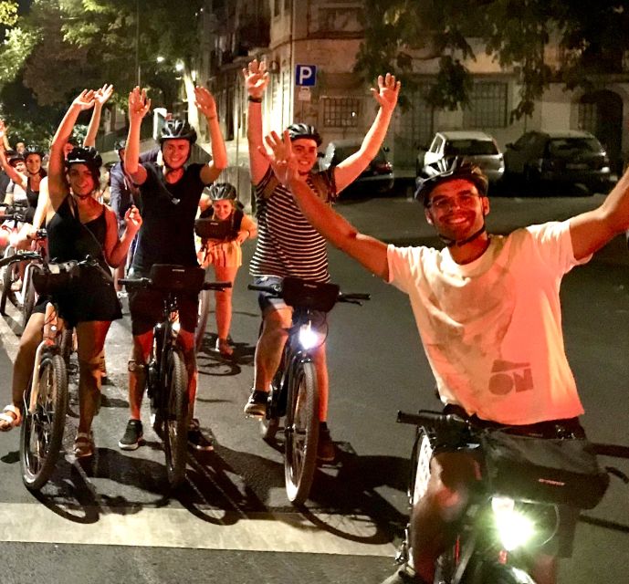 Lisbon: Guided Nighttime Electric Bike Tour - Entering the night: quieter streets and darker castle lanes