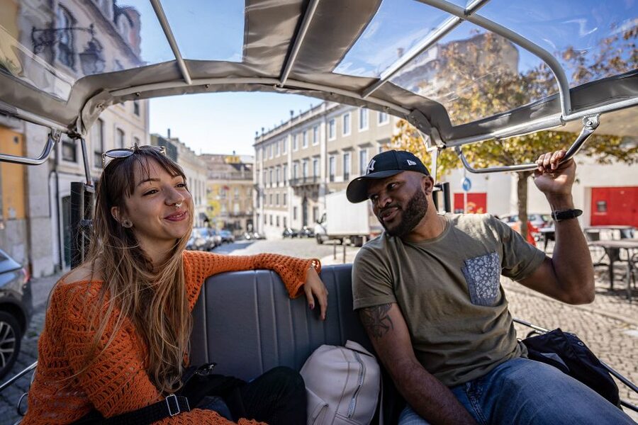 Lisbon: Guided Tuk-Tuk Tour Along the Historic Tram Line 28 - Chiado Square, then toward Tram 28 country