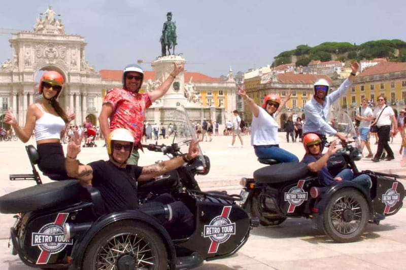Lisbon : Historic Motorcycle Side-car Tour 1H - Key highlights you will actually remember