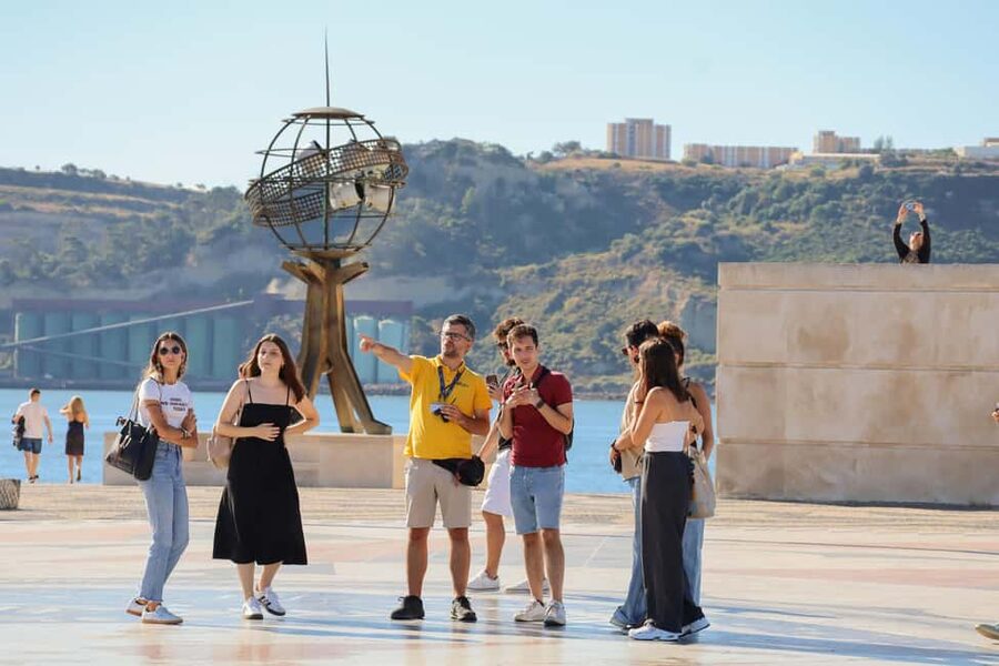 Lisbon: Historical Walking Tour with Jeronimos Monastery - Monument to the Discoveries: photo time plus meaning