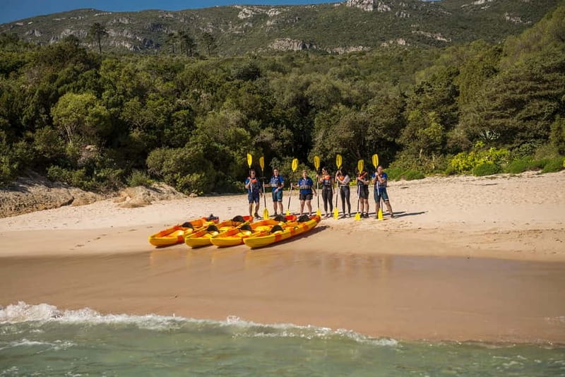 Lisbon: Kayak Tour Arrábida Natural Park, Setubal, Sesimbra - Hidden beaches and caves: what you’ll paddle between