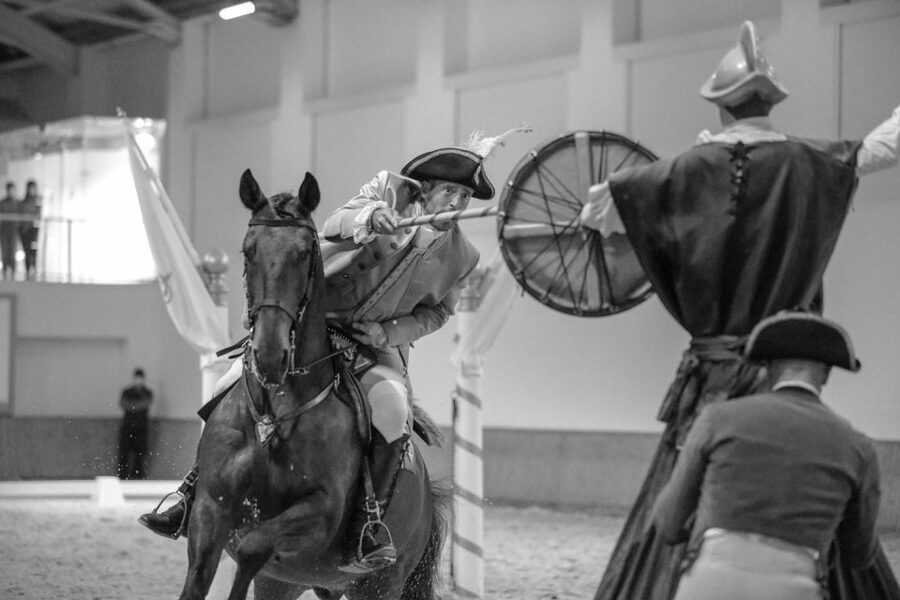 Lisbon: Morning of Equestrian Art with Lusitano Horses - Audio guide: how to use it without missing the action
