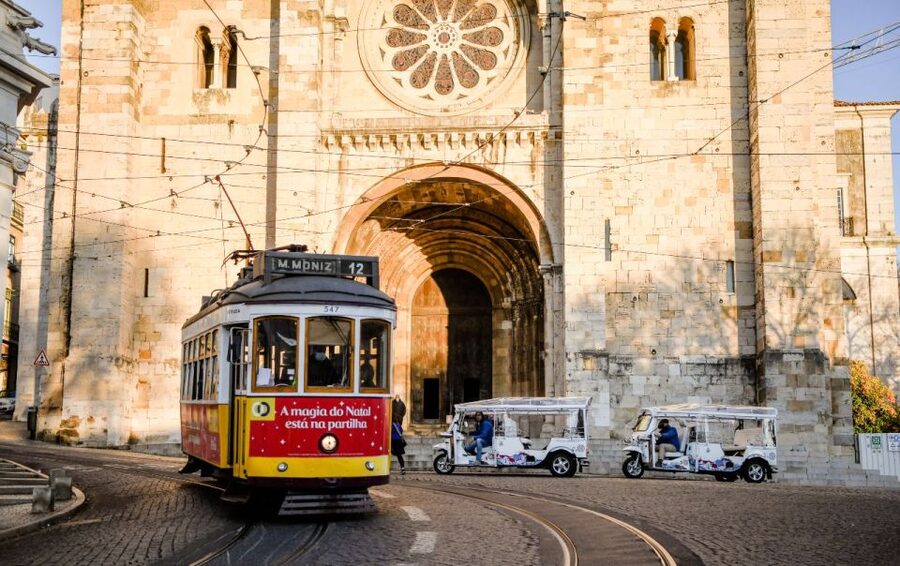 Lisbon: Private Historic Tour by Eco Tuk Tuk - Lisbon Cathedral, historic edges, and the cruise port view line