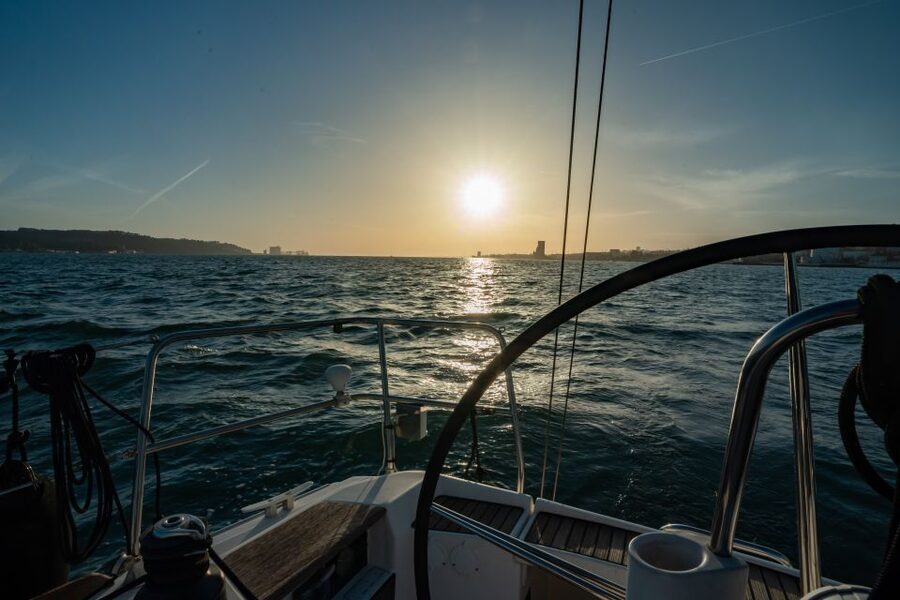 Lisbon: Private Sailboat Tour on the Tagus at Sunset - The black sails moment: when the boat becomes a photo prop