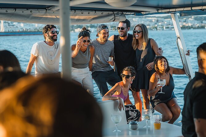 Lisbon: Sunset Catamaran Boat Tour with Music and Drinks - Champalimaud Foundation, Then the Belem Icon Line