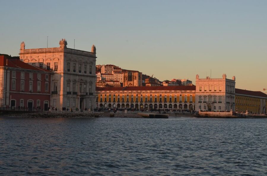 Lisbon Sunset Group Boat Tour - Sunset from the river, not the sidewalk