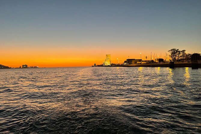 Lisbon Sunset Sailing Tour History & Local Wine — Small Group - Christ the King at Sunset: A Big View With Real Context