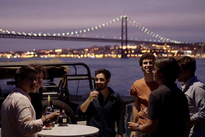 LISBON SUNSET TO NIGHT in Vintage Jeep with FOOD & DRINKS - MAAT and Central Tejo: the light-changing museum stop