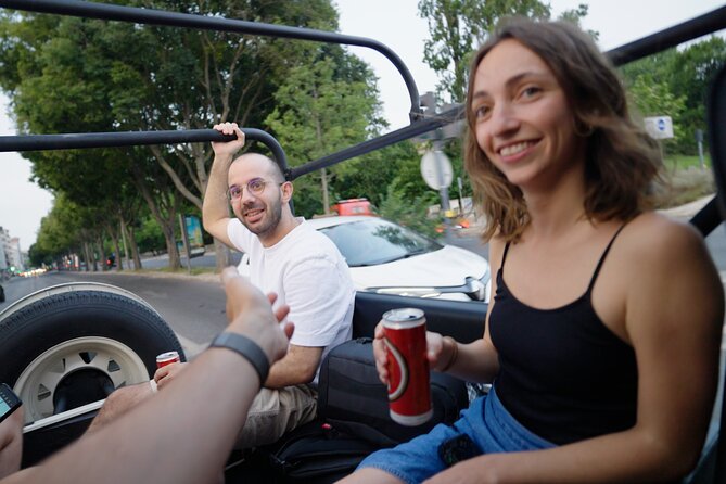 LISBON SUNSET TO NIGHT in Vintage Jeep with FOOD & DRINKS - Passing by Lisbon’s major monuments from the Jeep window