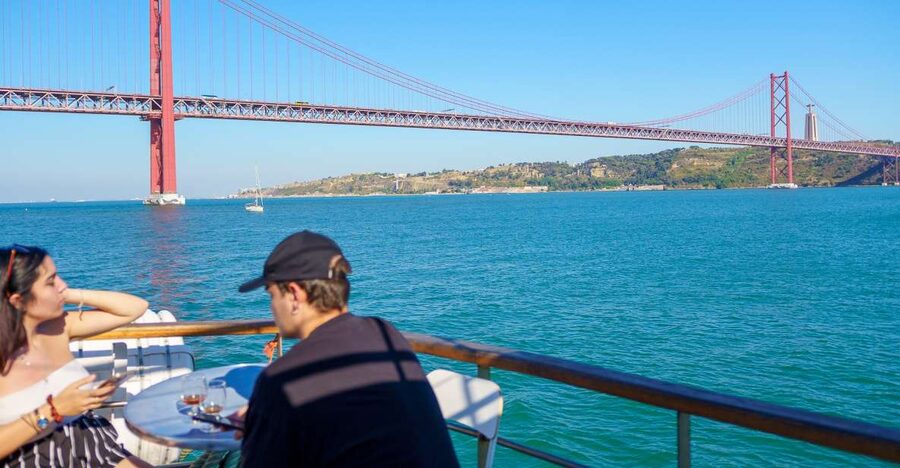 Lisbon: Tagus River Boat Tour with One Drink Included - Commerce Square From the Water: The City’s Core Hits Different