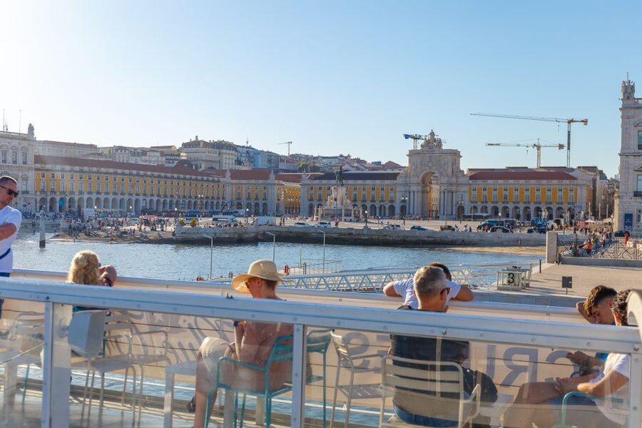 Lisbon: Tagus River Boat Tour with One Drink Included - Alfama’s Colorful Buildings, Without the Hillwork