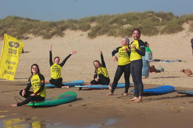 Lisbon: The Surf Instructor - surf lessons with transfer - About 2 hours on the water, plus a photographer in the session